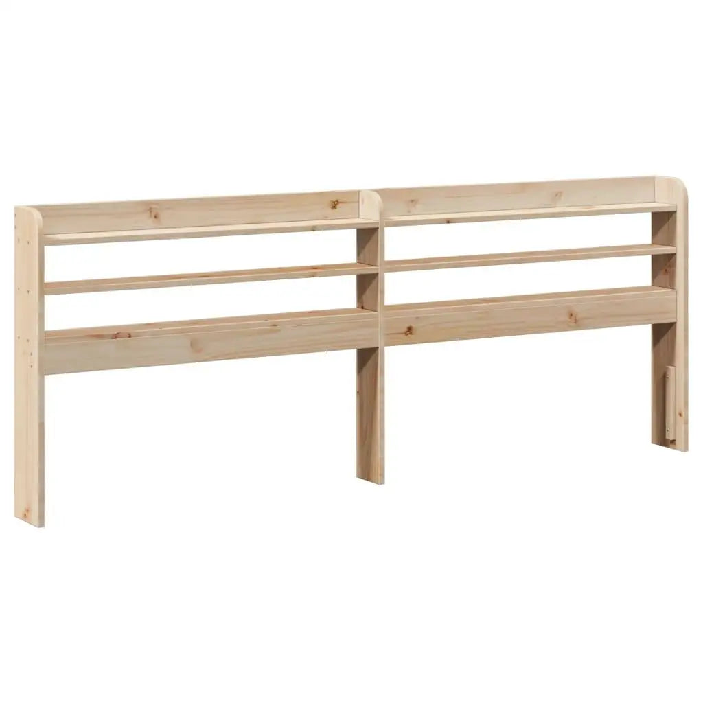 Super King Size Bed Frame with Headboard - 180x200 cm Solid Pine Wood Construction
